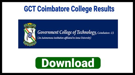 gct.ac.in results|GCT Results 2022 (OUT), Get Government College of .